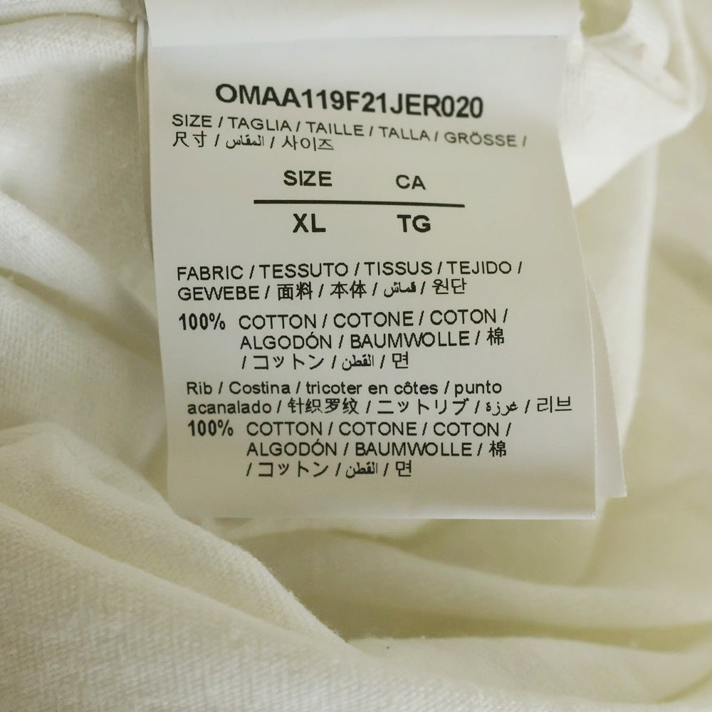 OFF-WHITE(オフホワイト) 21AW Printed Crewneck T-Shirt 半袖Tシャツ ホワイト OMAA119F21JER020