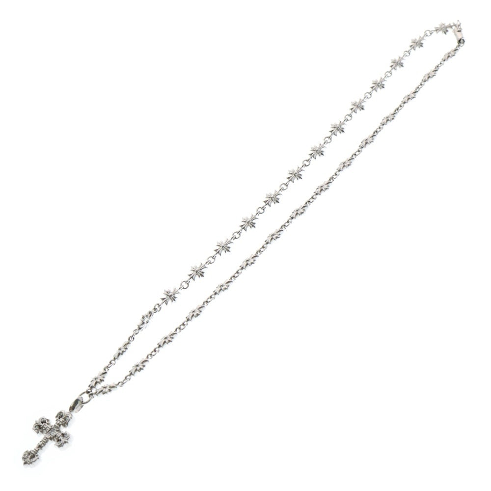 CHROME HEARTS(クロムハーツ) 18KWG TNY E20 DIA FILIGREE TINY P/DIA タイニー フィリグリークロス パヴェダイヤ ホワイトゴールド ネックレス