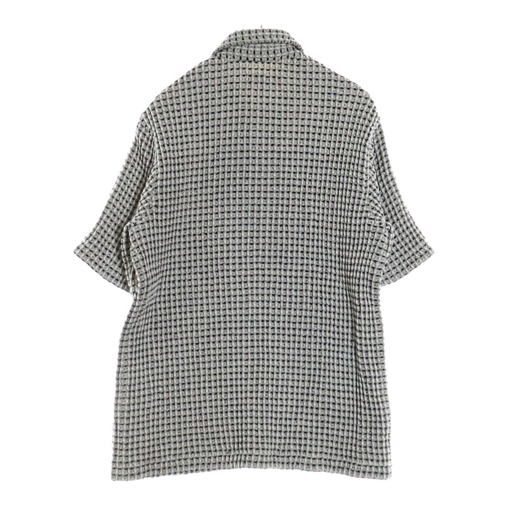 KITH(キス) 25SS Geometric Diamond Short Sleeve Boxy Collared Overshirt 半袖シャツ グレー