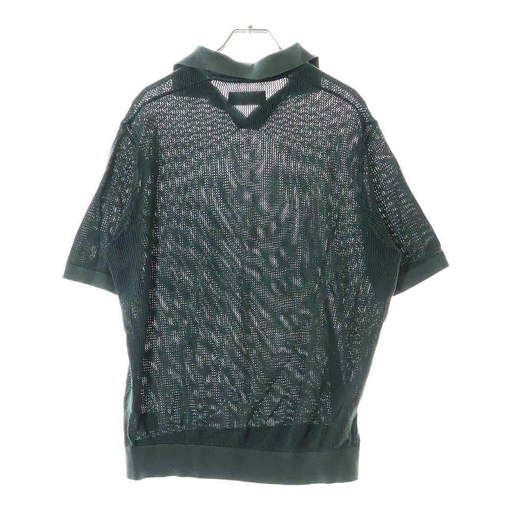 KITH(キス) 25SS Open Knit Drew Polo 半袖ニットポロシャツ グリーン