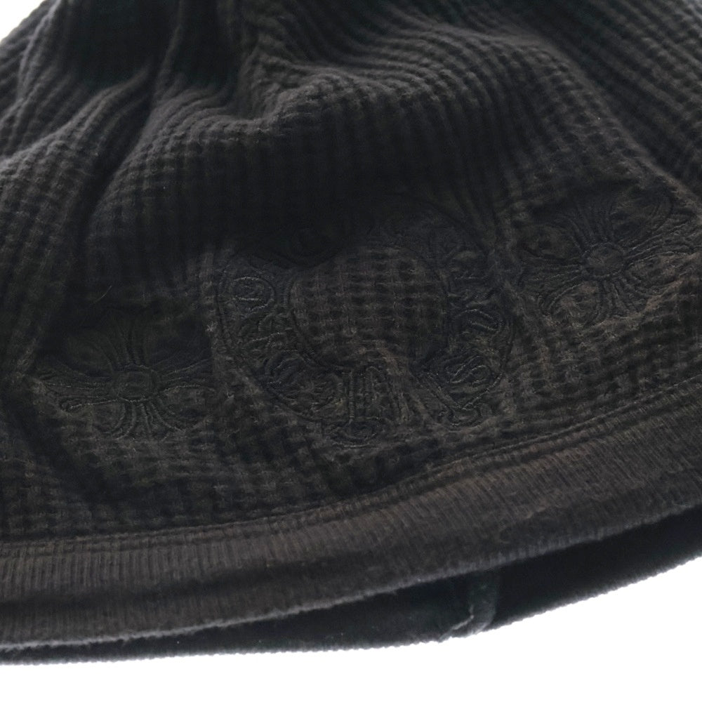 CHROME HEARTS(クロムハーツ) THERMAL BEANIE CH ホースシュー刺繍 サーマルニットビーニー ニット帽 帽子 ブラック