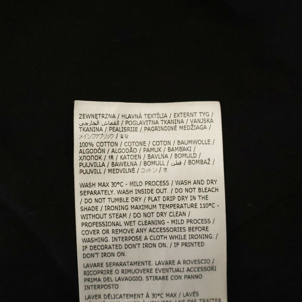 MM6 Maison Margiela(エムエムシックスメゾンマルジェラ) 24SS オープンショルダー 半袖Tシャツ カットソー ブラック S52GC0305 レディース