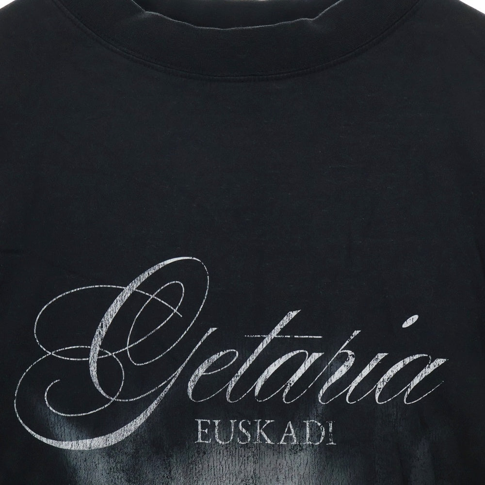 BALENCIAGA(バレンシアガ) 25SS Oversized T-Shirt フロントプリント 半袖Tシャツ カットソー ブラック 811688 TRVQ4