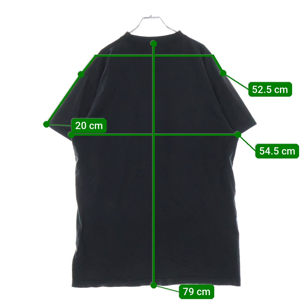 BALENCIAGA(バレンシアガ) 25SS Oversized T-Shirt フロントプリント 半袖Tシャツ カットソー ブラック 811688 TRVQ4