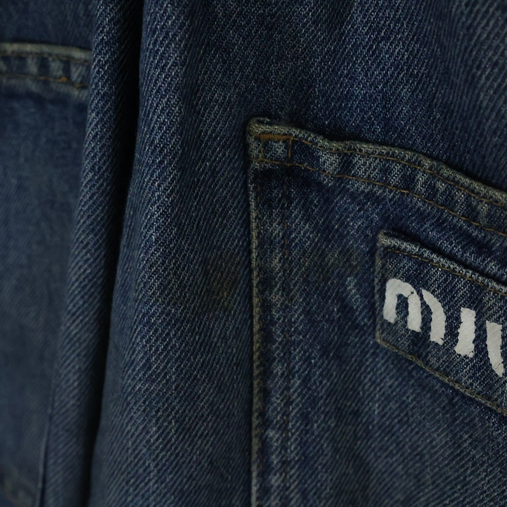 miumiu(ミュウミュウ) Denim Overalls デニムオーバーオール インディゴ GWP393 1YXQ