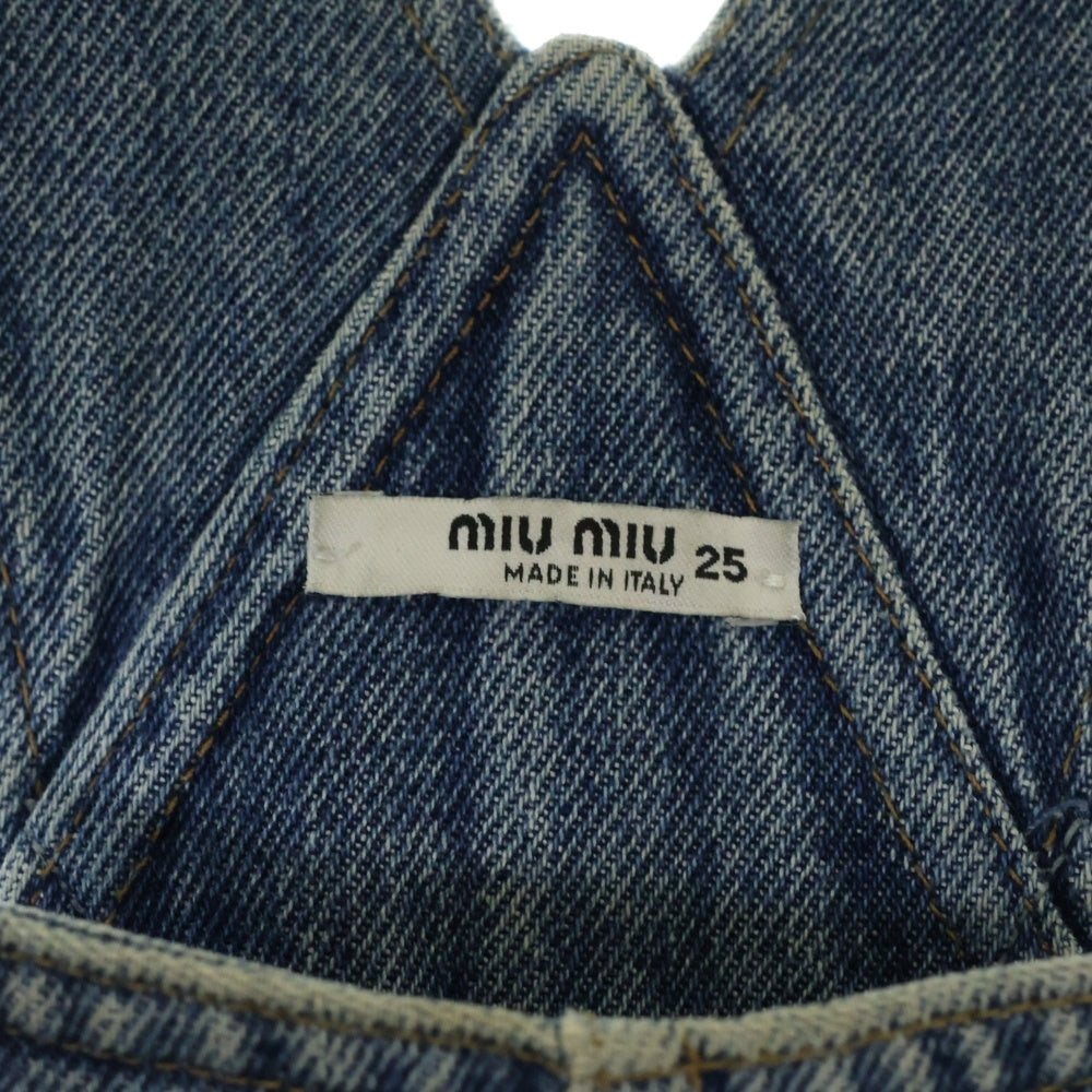miumiu(ミュウミュウ) Denim Overalls デニムオーバーオール インディゴ GWP393 1YXQ
