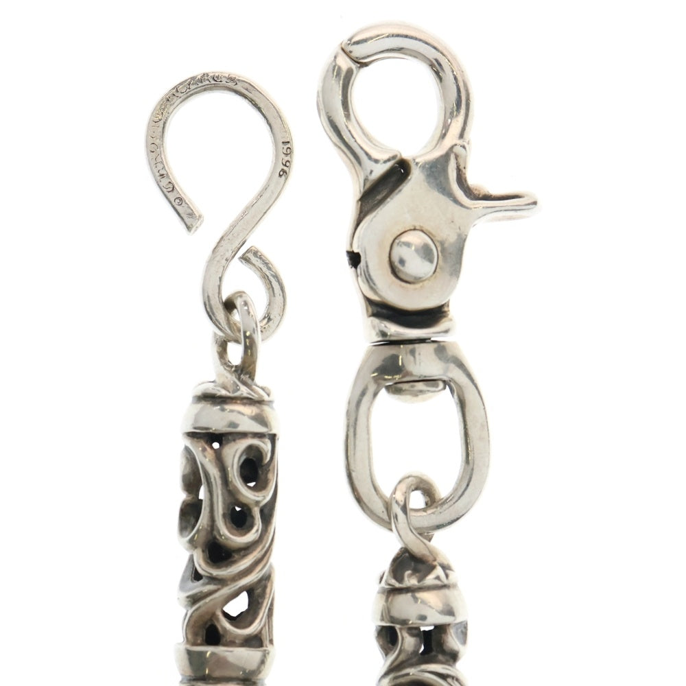 CHROME HEARTS(クロムハーツ) ROLLER LONG-S 1クリップ 9LINKロングローラーウォレットチェーン シルバー