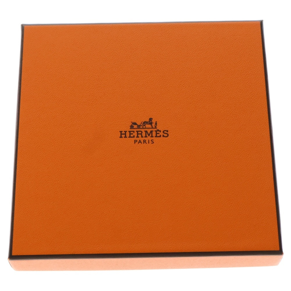 HERMES(エルメス) Hロゴ ハンカチ ハンドタオル ブルー