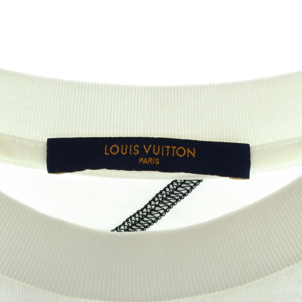 LOUIS VUITTON(ルイヴィトン) 21SS ×NBA ステッチデザイン 半袖Tシャツ カットソー ホワイト RM211M NPG HKY22W