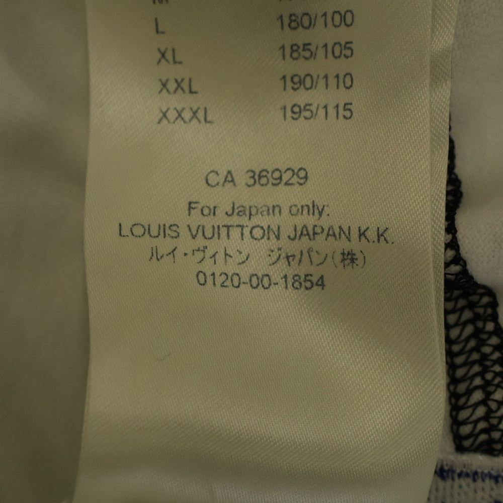 LOUIS VUITTON(ルイヴィトン) 21SS ×NBA ステッチデザイン 半袖Tシャツ カットソー ホワイト RM211M NPG HKY22W