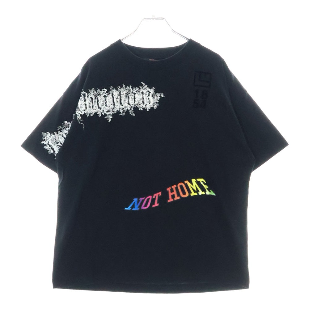 LOUIS VUITTON(ルイヴィトン) 19SS ビーズ装飾 ドロシープリント 半袖Tシャツ カットソー ブラック RM191 LVO HGY95W