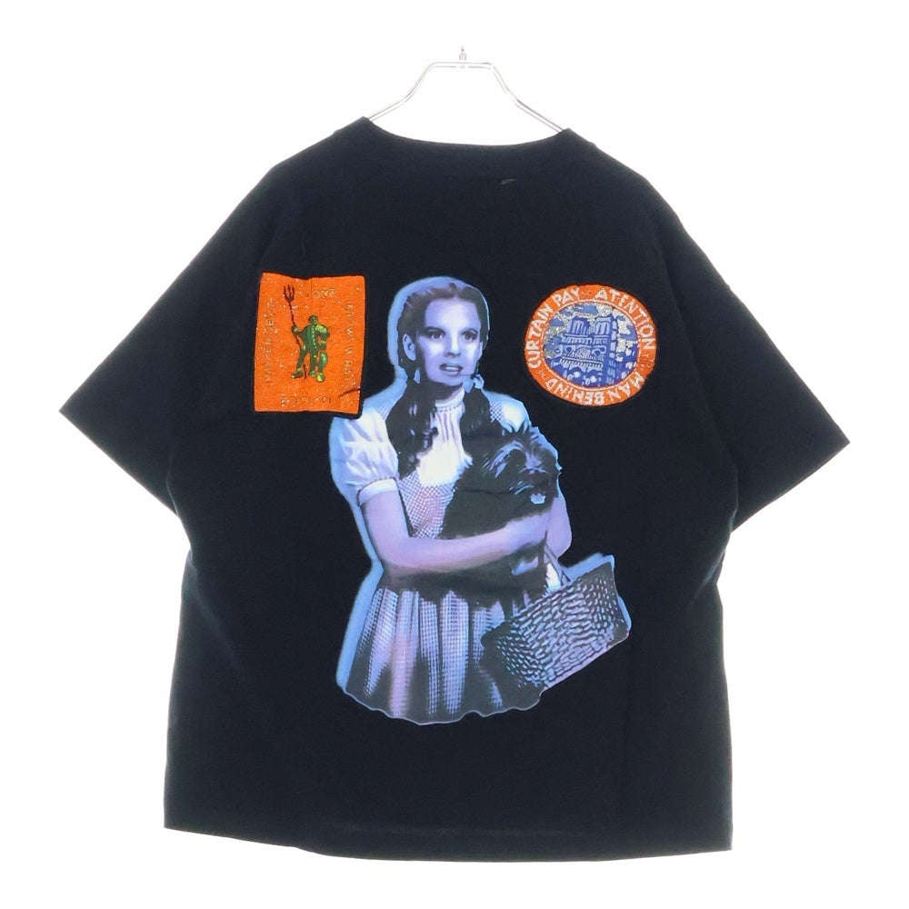 LOUIS VUITTON(ルイヴィトン) 19SS ビーズ装飾 ドロシープリント 半袖Tシャツ カットソー ブラック RM191 LVO HGY95W