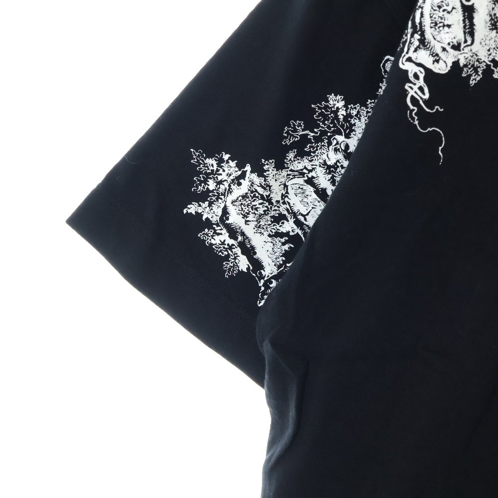 LOUIS VUITTON(ルイヴィトン) 19SS ビーズ装飾 ドロシープリント 半袖Tシャツ カットソー ブラック RM191 LVO HGY95W