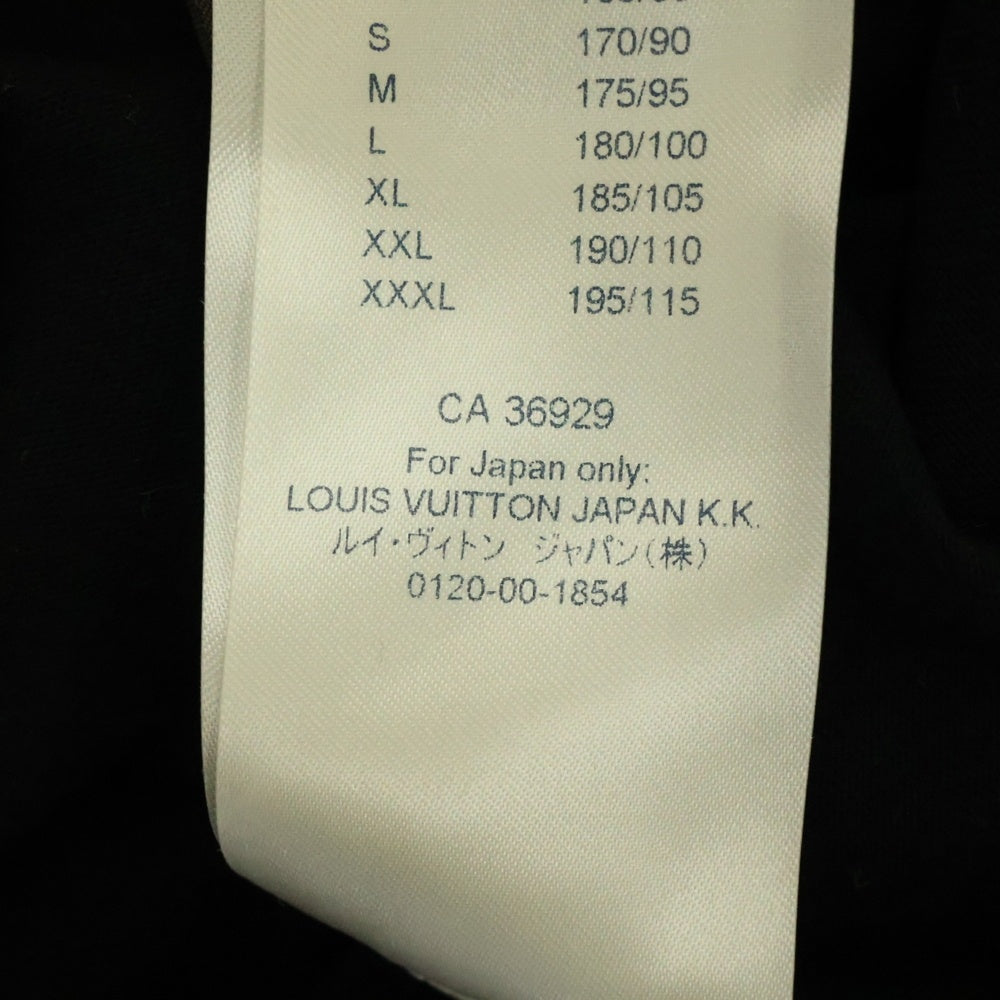 LOUIS VUITTON(ルイヴィトン) 19SS ビーズ装飾 ドロシープリント 半袖Tシャツ カットソー ブラック RM191 LVO HGY95W