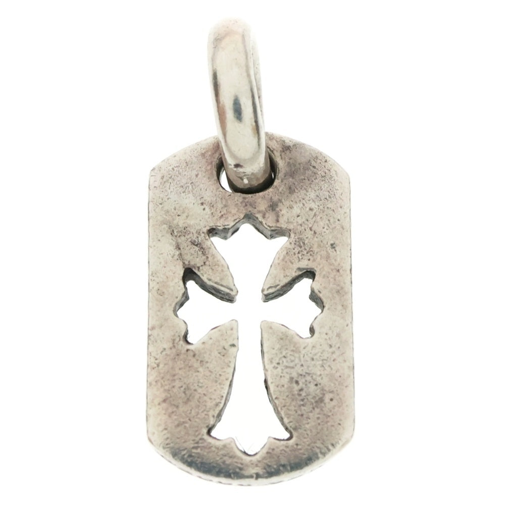 CHROME HEARTS(クロムハーツ) DT TNY CO CRS タイニーカットアウトクロスドッグタグ チャーム ペンダントトップ シルバー BCA252
