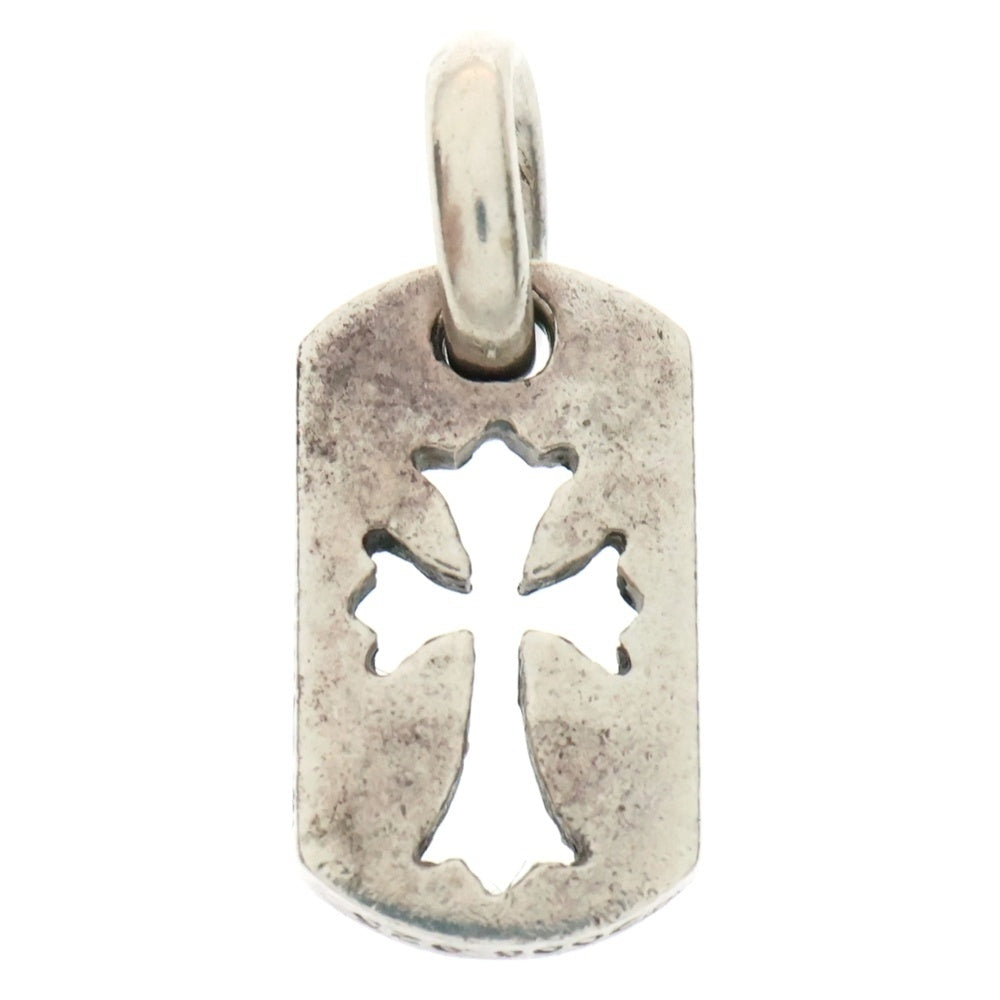 CHROME HEARTS(クロムハーツ) DT TNY CO CRS タイニーカットアウトクロスドッグタグ チャーム ペンダントトップ シルバー BCA252