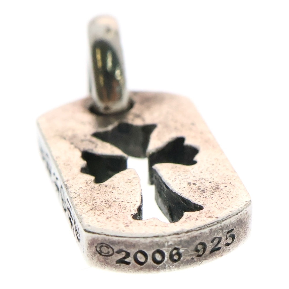 CHROME HEARTS(クロムハーツ) DT TNY CO CRS タイニーカットアウトクロスドッグタグ チャーム ペンダントトップ シルバー BCA252