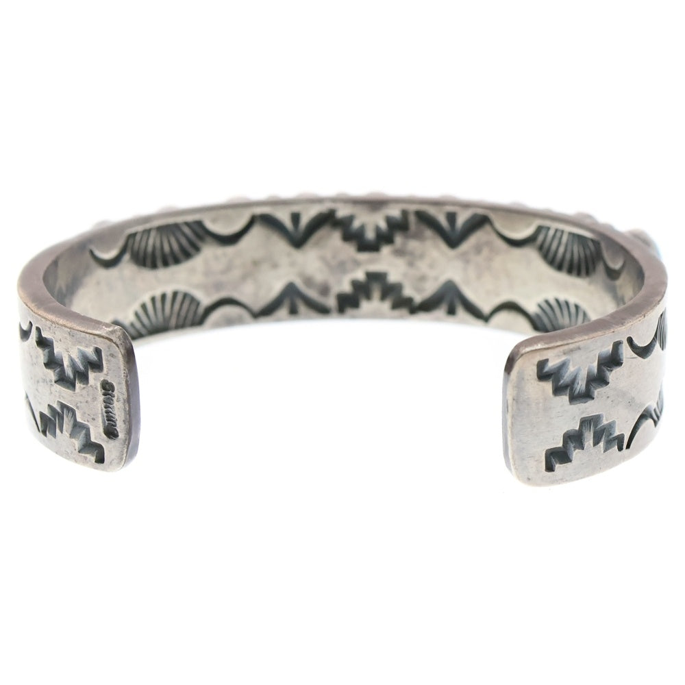 INDIAN JEWELRY(インディアンジュエリー) 9連ターコイズ シルバーバングル ブレスレット