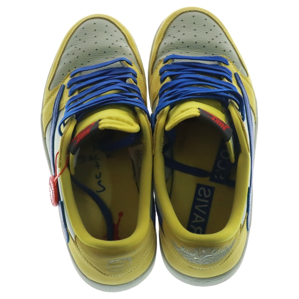 NIKE(ナイキ) ×TRAVIS SCOTT WMNS AIR JORDAN1 LOW OG SP トラヴィススコット ウィメンズ エアジョーダン1 カナリー ローカットスニーカー イエロー US11/28cm DZ4137-700
