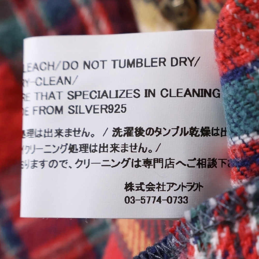 READY MADE(レディメイド) FRANNEL SHIRT 長袖チェックシャツ ネルシャツ レッド RE-CO-AS-00-00-256