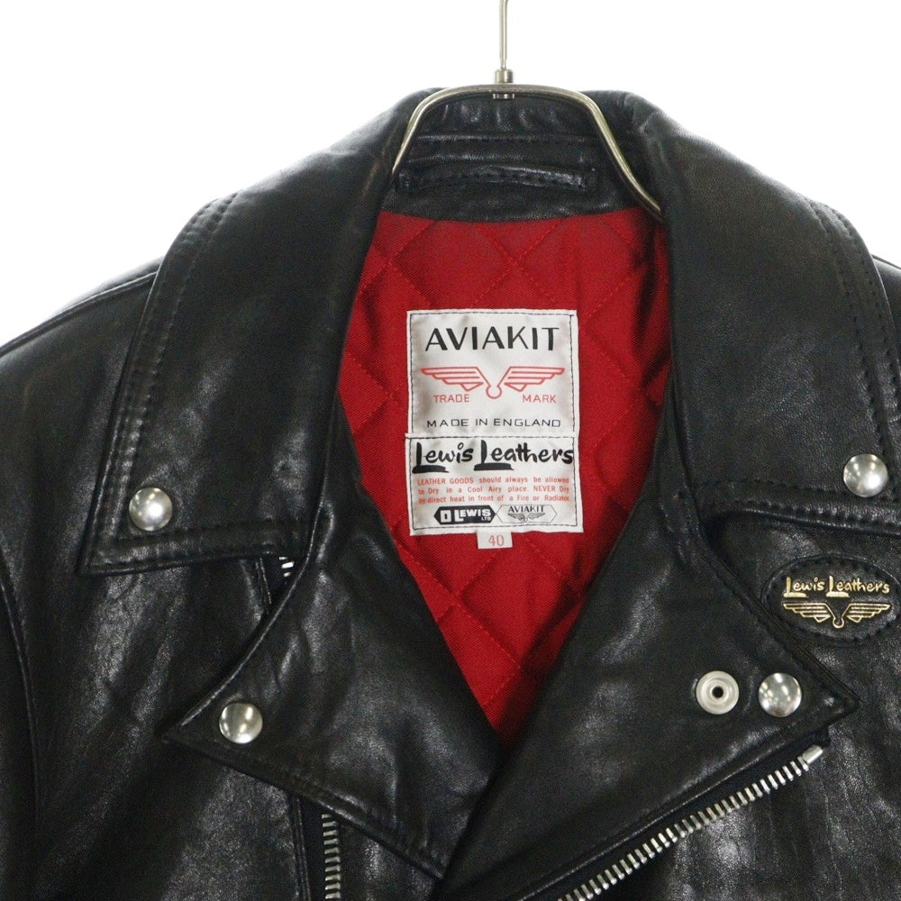 Lewis Leathers(ルイスレザー) LIGHTNING ライトニング シープスキン タイトフィット ダブルライダースレザージャケット ブラック