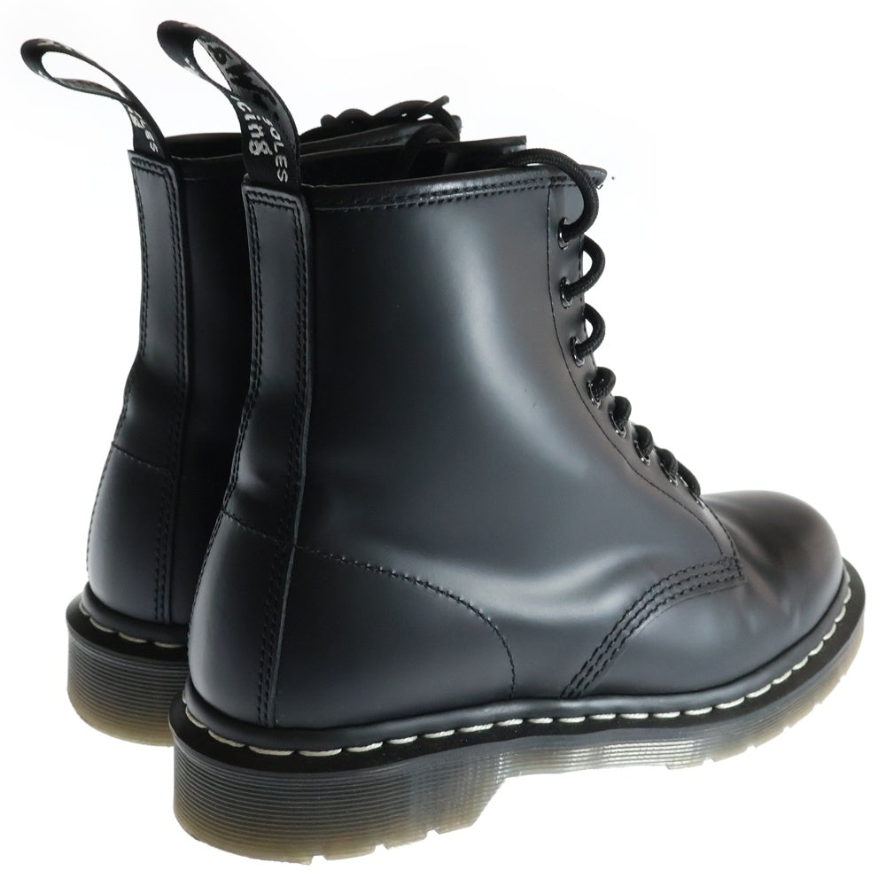 Dr.Martens(ドクターマーチン) ホワイトステッチ 8 ホール レースアップブーツ ブラック 24758001