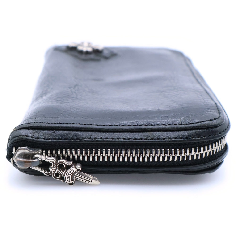 CHROME HEARTS(クロムハーツ) REC F ZIP フィリグリープラス ラウンドジップ長財布 ウォレット ブラック