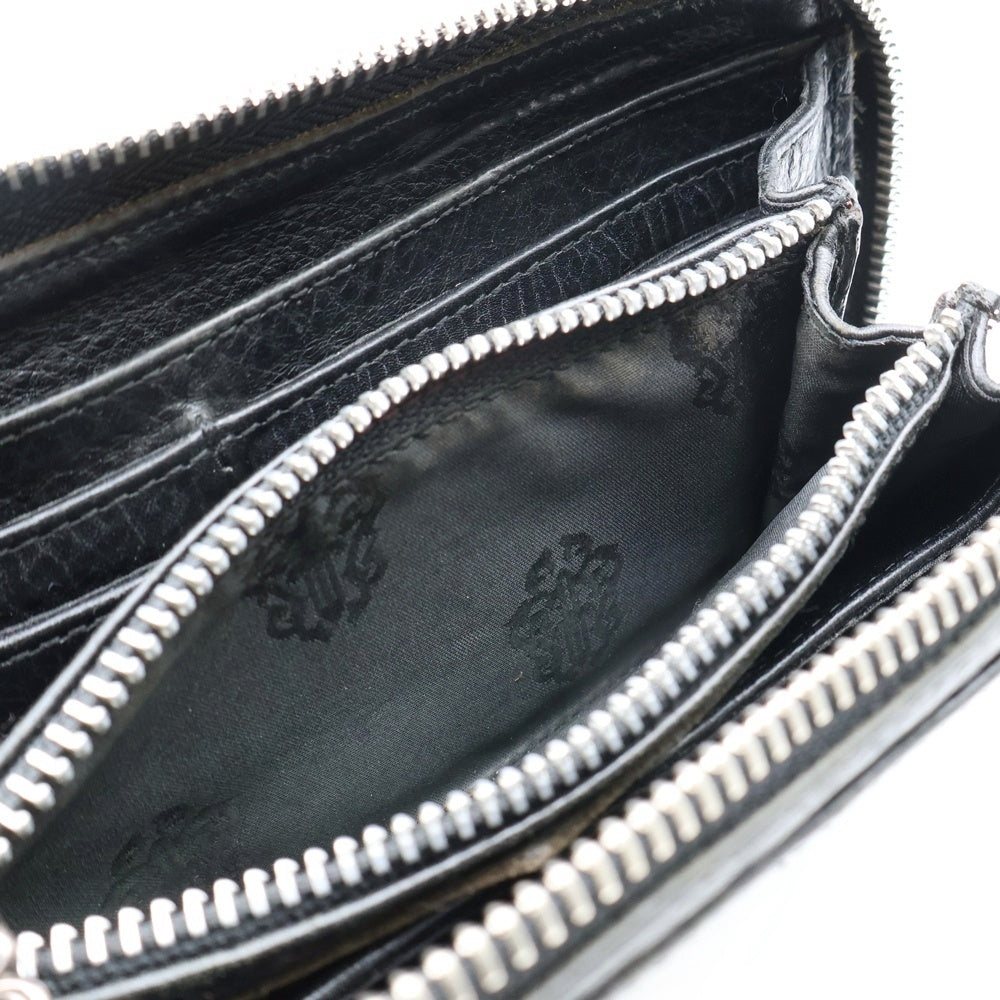 CHROME HEARTS(クロムハーツ) REC F ZIP フィリグリープラス ラウンドジップ長財布 ウォレット ブラック