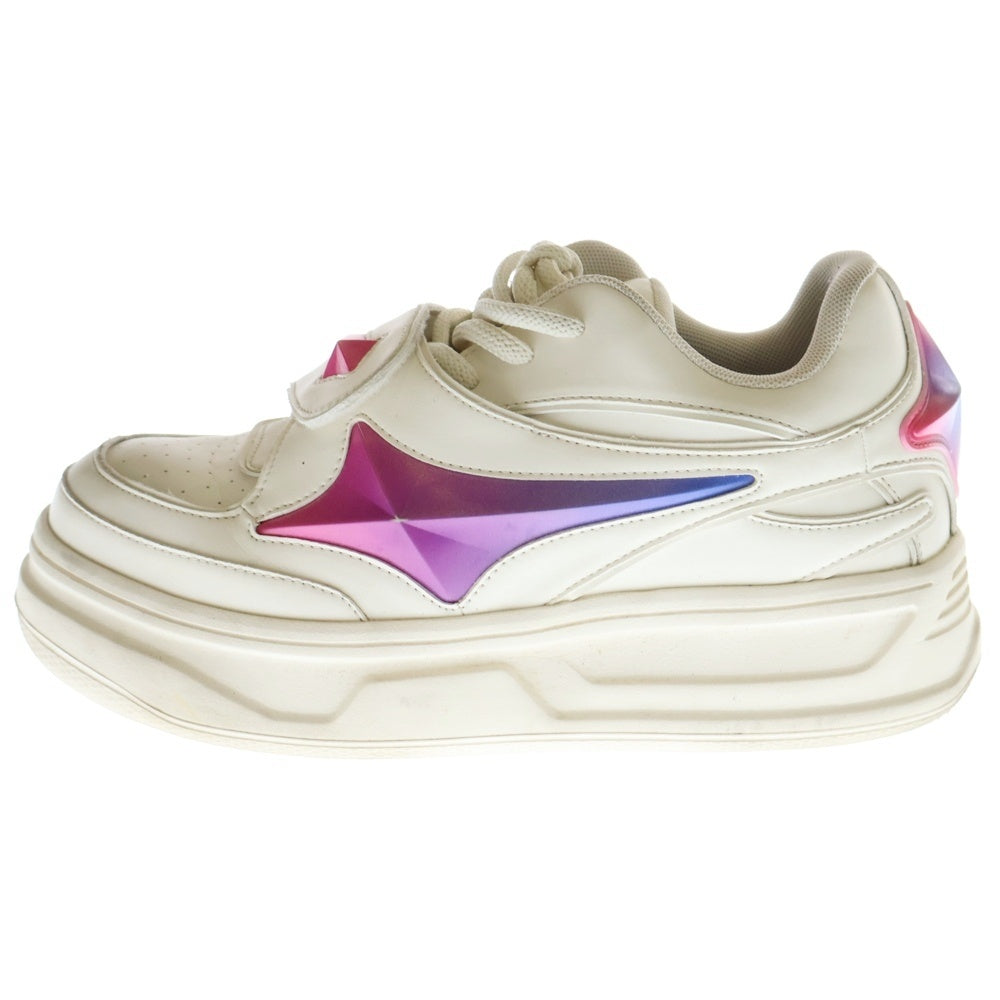 ROYAL FLASH(ロイヤルフラッシュ) ×1807 Star Sneakers Low スター 厚底ローカットスニーカー ホワイト G24SSD02002