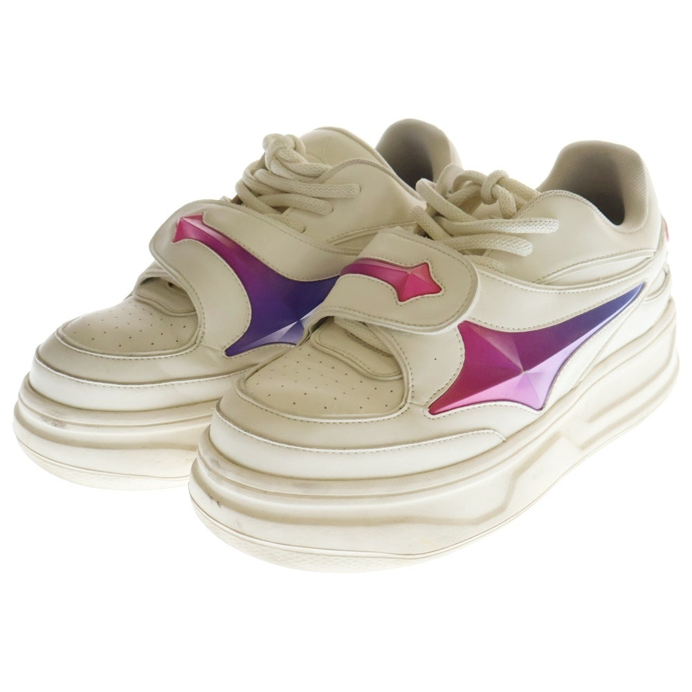 ROYAL FLASH(ロイヤルフラッシュ) ×1807 Star Sneakers Low スター 厚底ローカットスニーカー ホワイト G24SSD02002