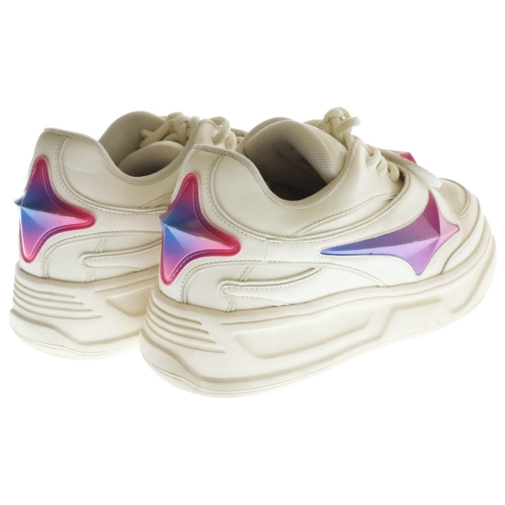 ROYAL FLASH(ロイヤルフラッシュ) ×1807 Star Sneakers Low スター 厚底ローカットスニーカー ホワイト G24SSD02002