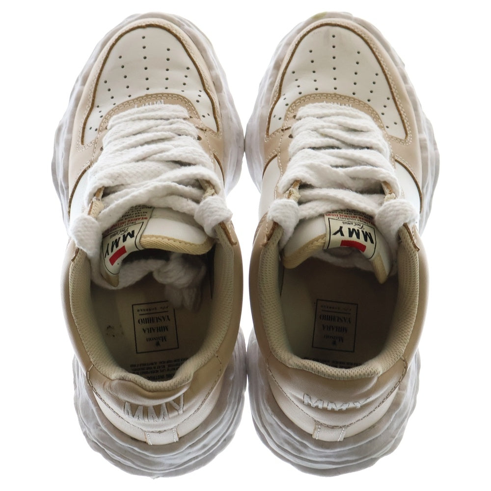 MIHARA YASUHIRO(ミハラヤスヒロ) WAYNE OG Sole Leather Low-top Sneaker ウェイン レザーローカットスニーカー ブラウン A08FW706