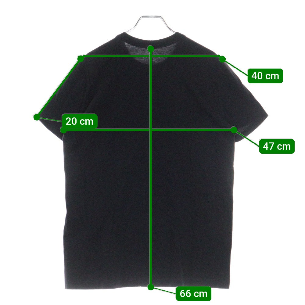 Rick Owens(リックオウエンス) 21SS クルーネック半袖Tシャツ カットソー ブラック RU21S6265