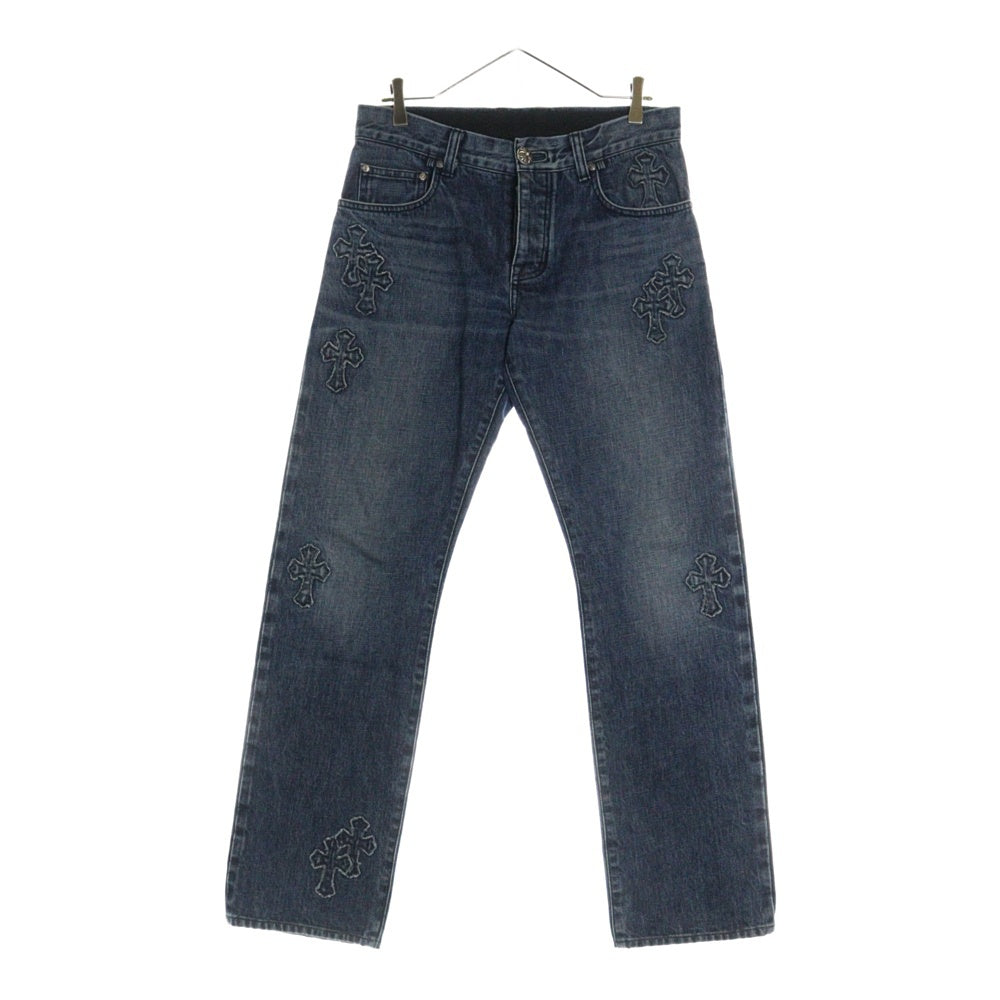 CHROME HEARTS(クロムハーツ) JEAN STRTLG FBRC デニムクロスパッチ デニムパンツ インディゴ