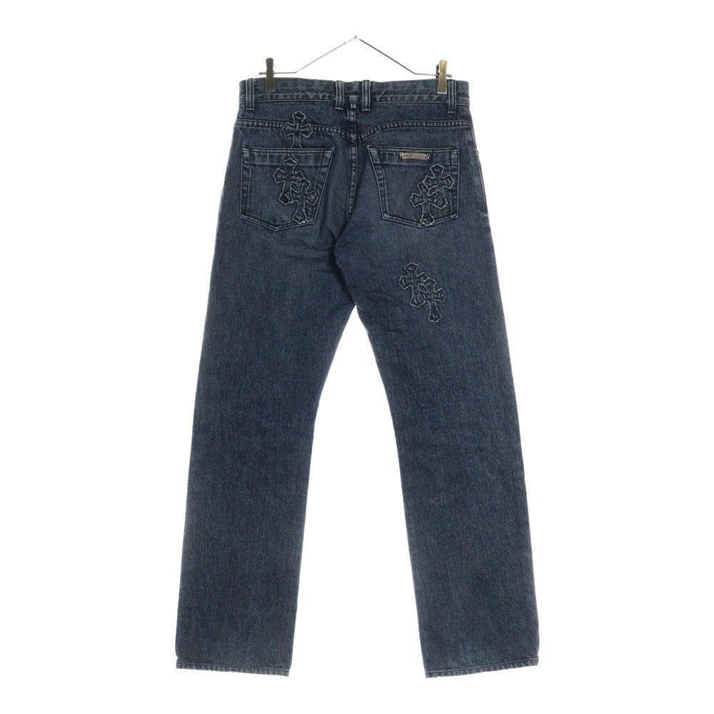CHROME HEARTS(クロムハーツ) JEAN STRTLG FBRC デニムクロスパッチ デニムパンツ インディゴ