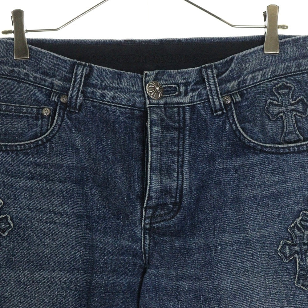 CHROME HEARTS(クロムハーツ) JEAN STRTLG FBRC デニムクロスパッチ デニムパンツ インディゴ