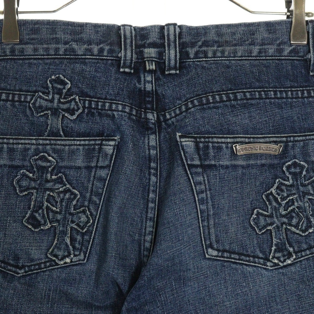CHROME HEARTS(クロムハーツ) JEAN STRTLG FBRC デニムクロスパッチ デニムパンツ インディゴ
