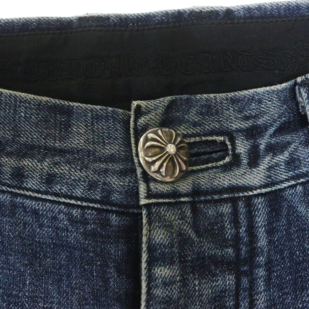 CHROME HEARTS(クロムハーツ) JEAN STRTLG FBRC デニムクロスパッチ デニムパンツ インディゴ