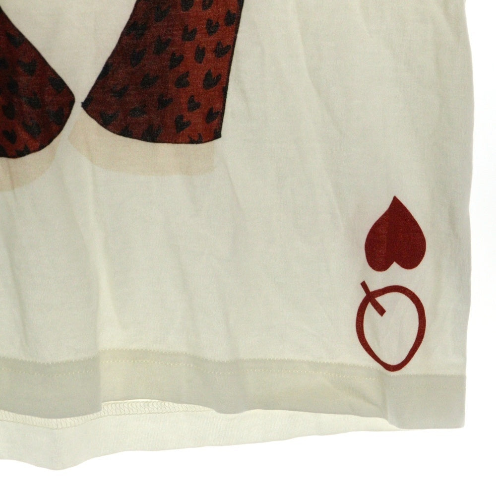 DOLCE & GABBANA(ドルチェアンドガッバーナ) Queen Of Hearts Headphones T-Shirt 半袖Tシャツ ホワイト F8H50T FH7VA