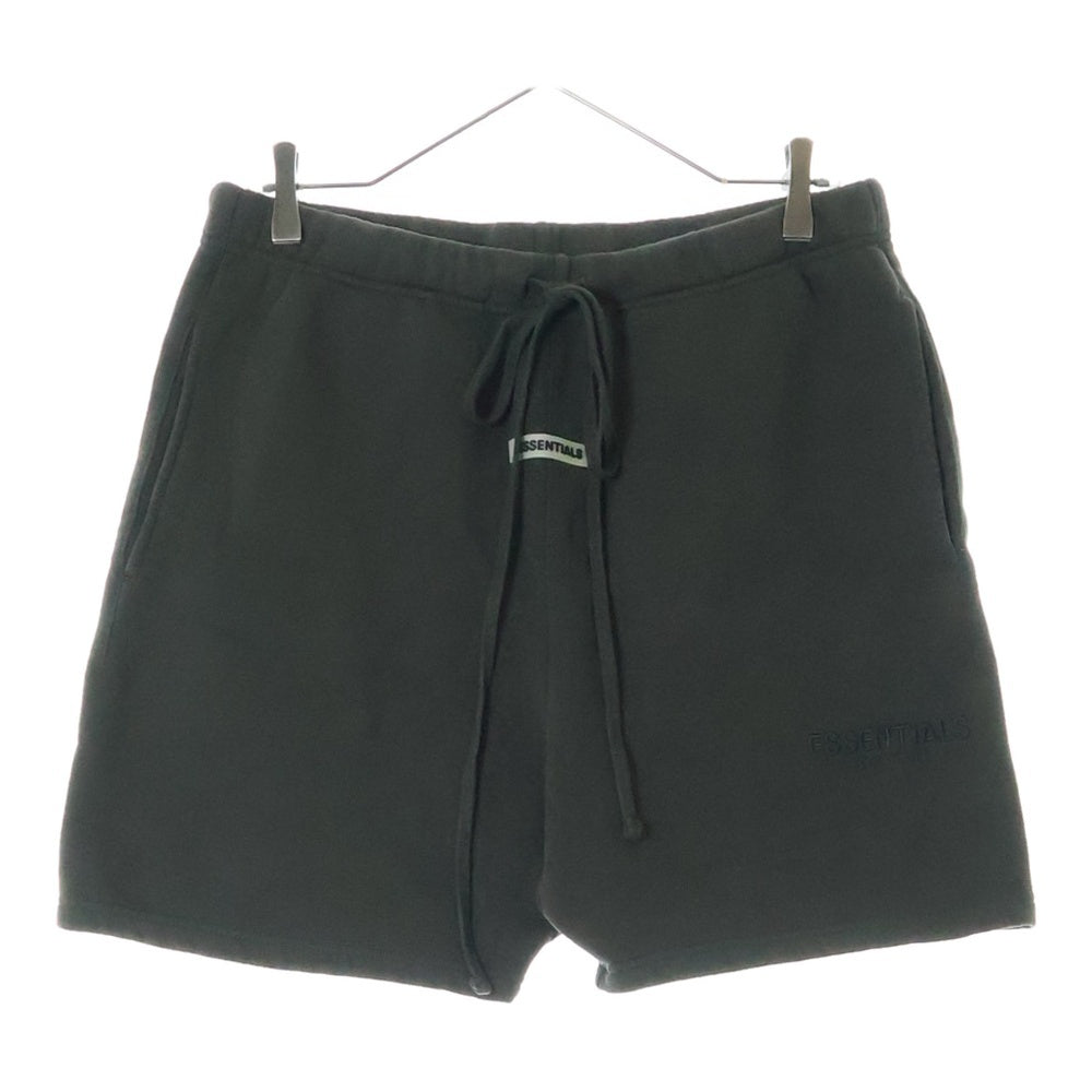 FEAR OF GOD ESSENTIALS(フィアオブゴッド エッセンシャルズ) SHORT PANTS ロゴ刺繍 スウェットハーフパンツ ショーツ ブラウン