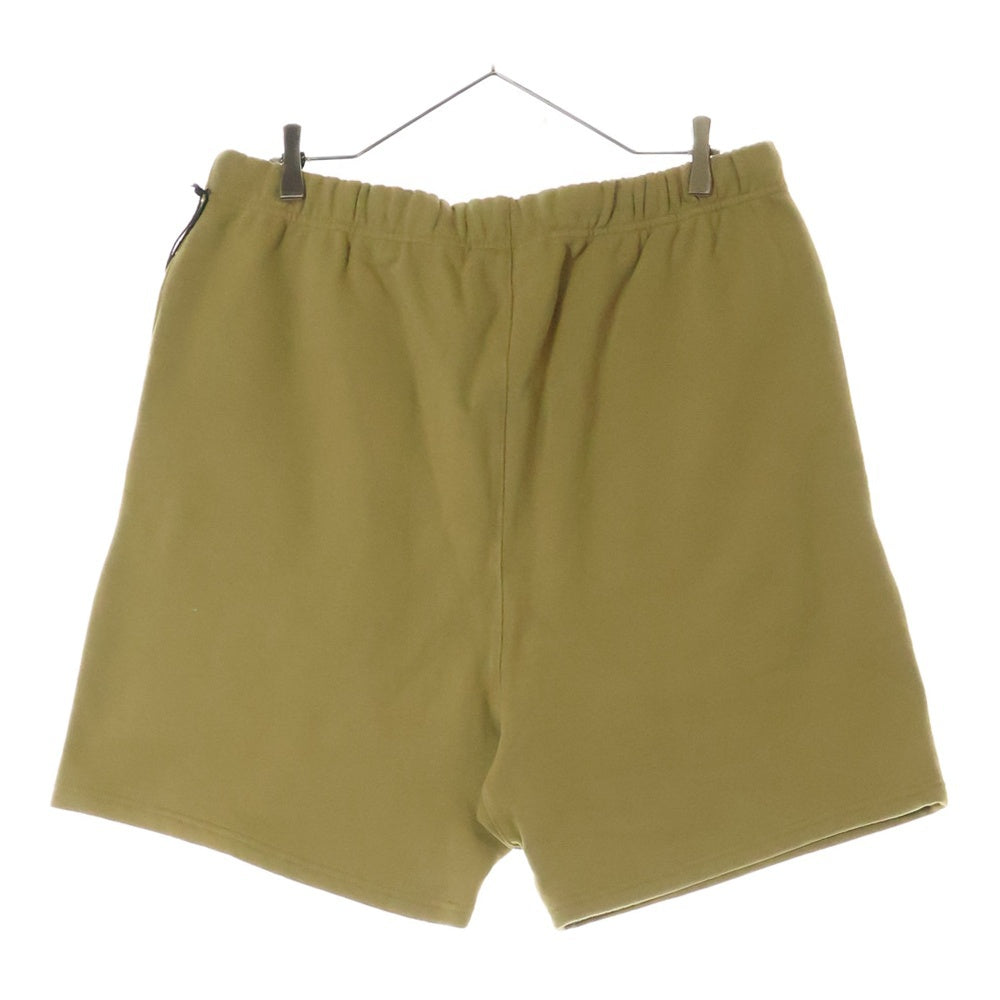 FEAR OF GOD ESSENTIALS(フィアオブゴッド エッセンシャルズ) SHORT PANTS リフレクターロゴ スウェットハーフパンツ ショーツ ベージュ