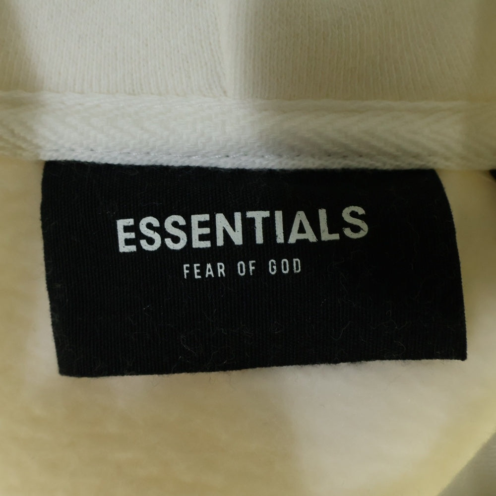 FEAR OF GOD ESSENTIALS(フィアオブゴッド エッセンシャルズ) HOODIE バックロゴ プルオーバースウェットパーカー フーディー ホワイト