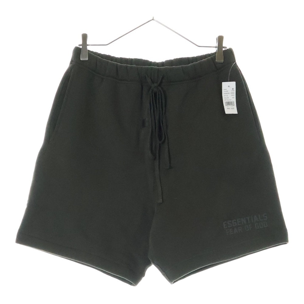 FEAR OF GOD ESSENTIALS(フィアオブゴッド エッセンシャルズ) SHORT PANTS ラバーロゴ スウェットハーフパンツ ショーツ グレー