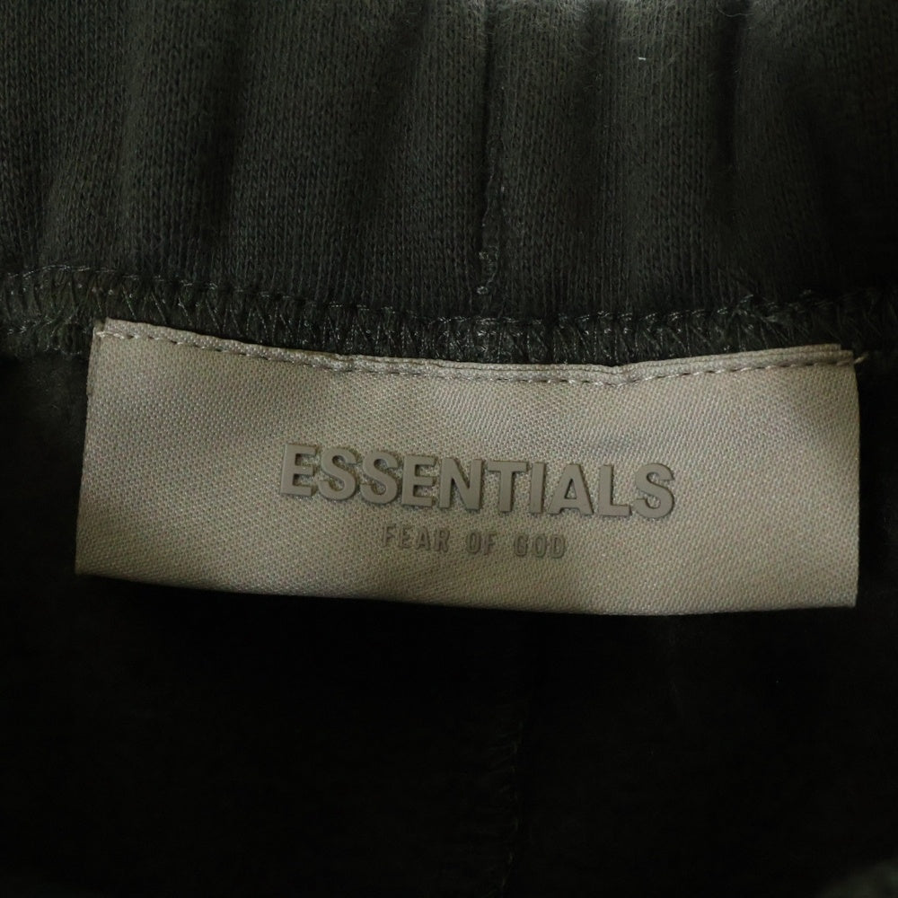 FEAR OF GOD ESSENTIALS(フィアオブゴッド エッセンシャルズ) SHORT PANTS ラバーロゴ スウェットハーフパンツ ショーツ グレー