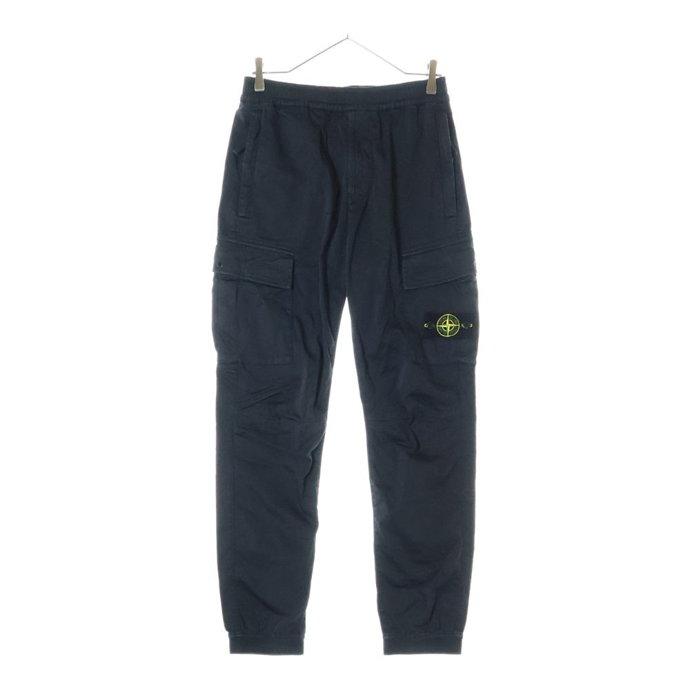 STONE ISLAND(ストーンアイランド) Tapered Cargo Pants ロゴワッペン カーゴパンツ ブラック 741531309