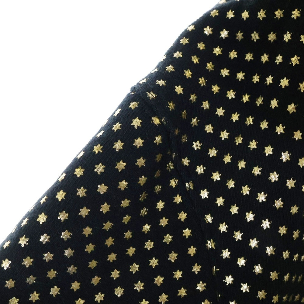 GUCCI(グッチ) GUCCY Hoodie スターロゴ プルオーバースウェットパーカー フーディー ブラック/ゴールド 475374 X3N43