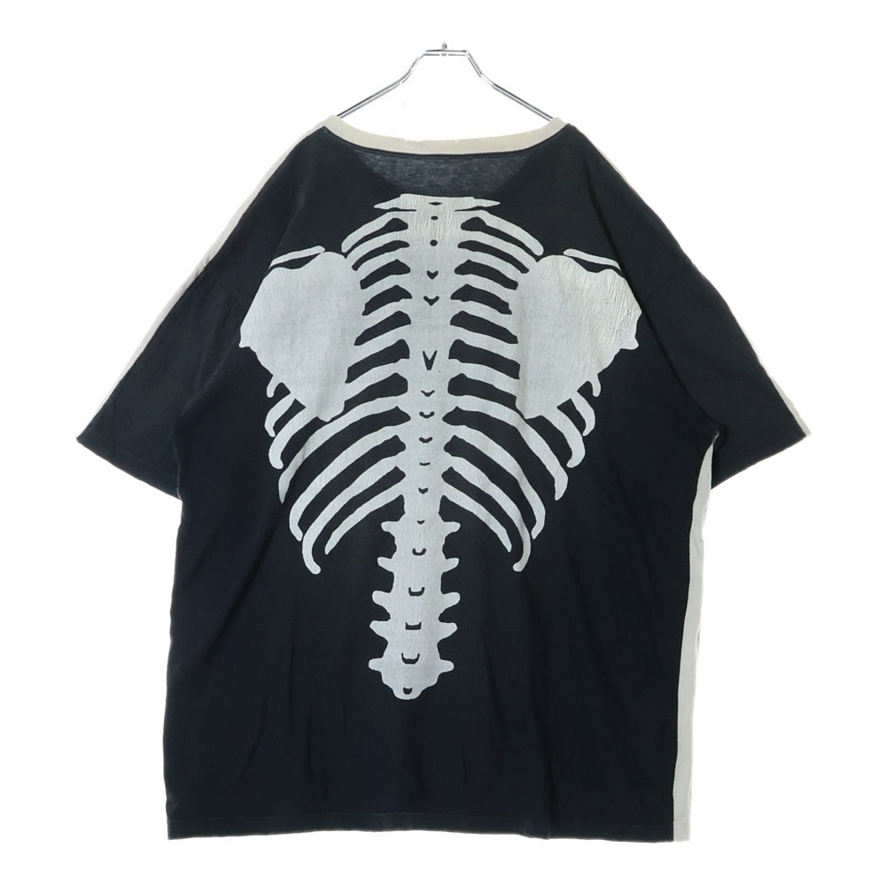 KAPITAL(キャピタル) KOUNTRY BONE TEE ボーンプリント 半袖Tシャツ ホワイト K1902SC823