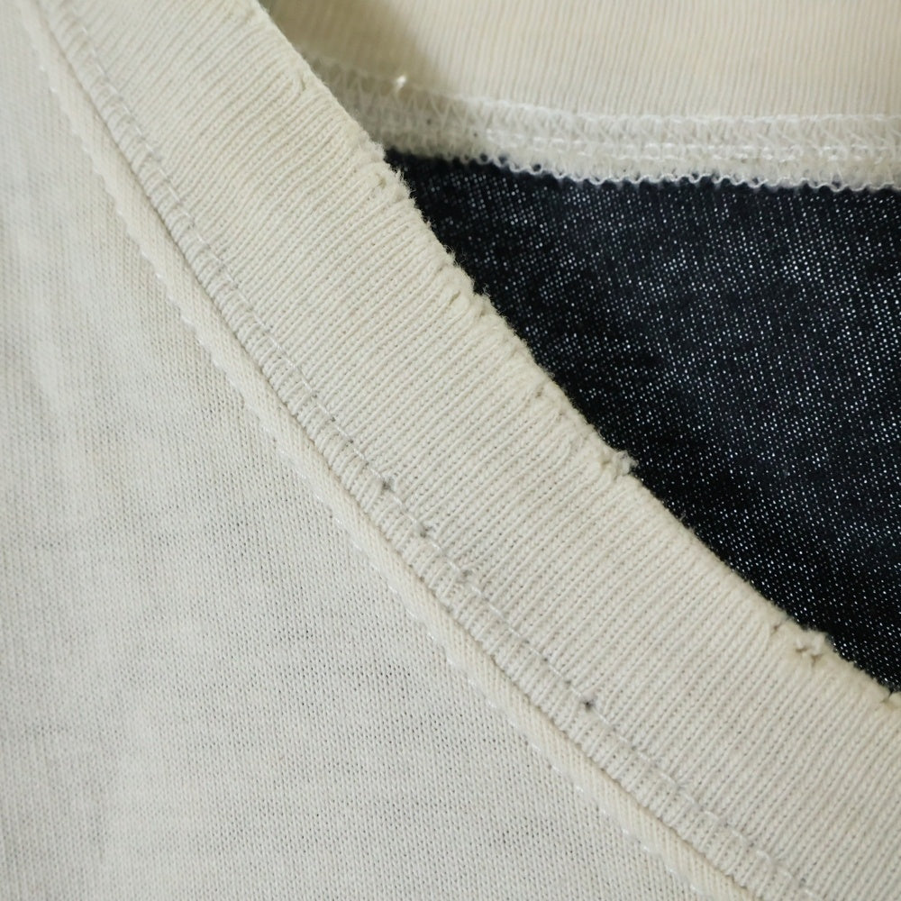 KAPITAL(キャピタル) KOUNTRY BONE TEE ボーンプリント 半袖Tシャツ ホワイト K1902SC823