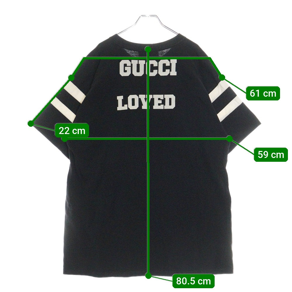 GUCCI(グッチ) Football T-Shirt 半袖Tシャツ ブラック 660744 XJDKK