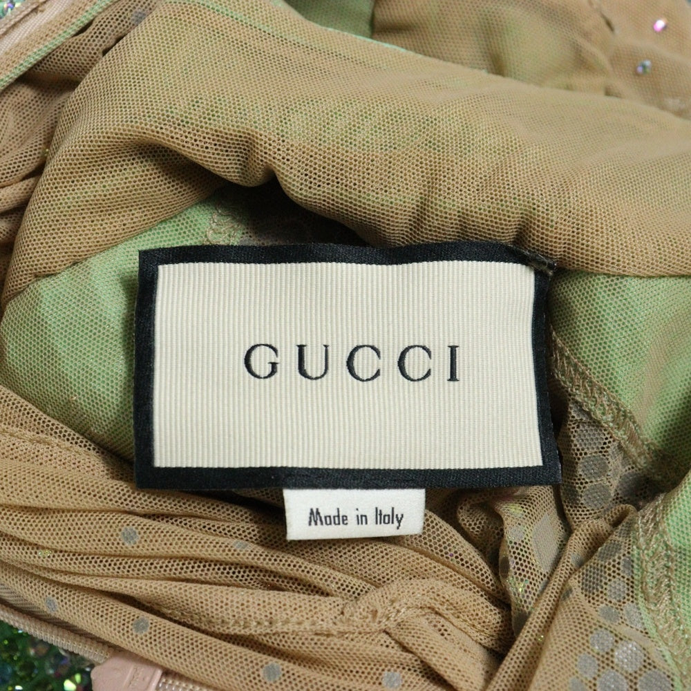 GUCCI(グッチ) スパンコール装飾 ロンパース オールインワン グリーン 519326